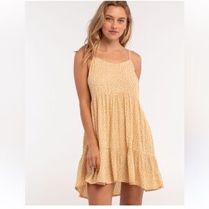 NWT Billabong You Got It Tiered Mini Dress